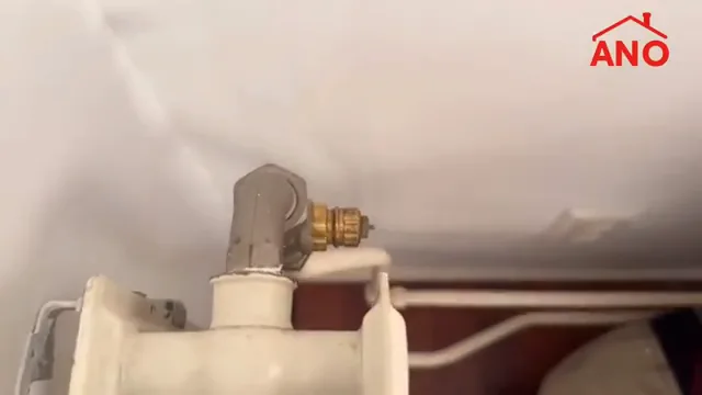 Radiatorventiel met zichtbare pen zonder thermostaatkop
